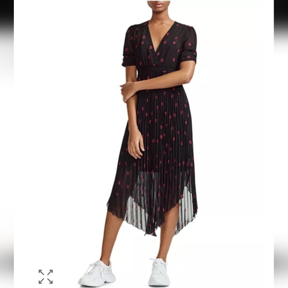 Maje Dresses & Skirts - Maje Women's Black and Red Dress Size Small